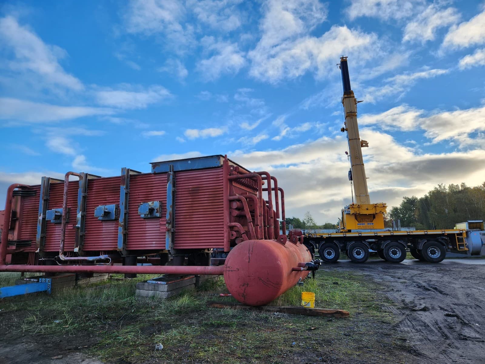 Boiler loading and shipment to Greece